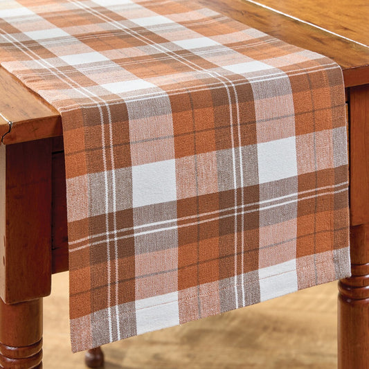 Fall Plaid Table Runner