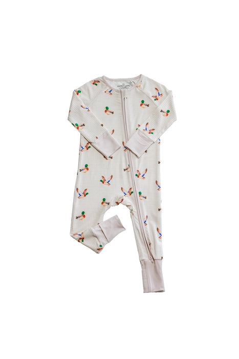 Little Mallard Convertible Bamboo Zip Romper