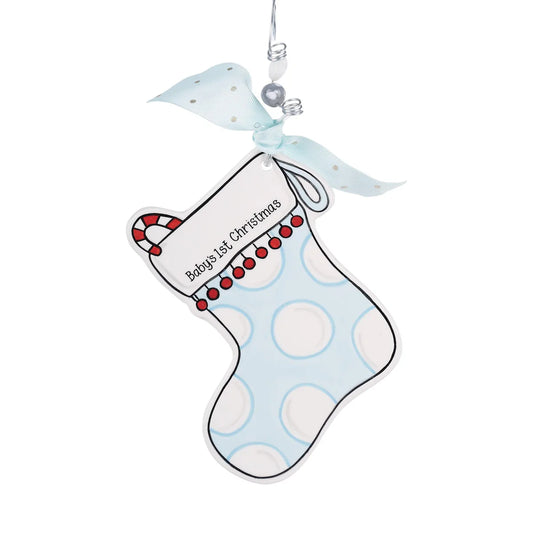 Glory Haus Baby's First Christmas Ornament Blue