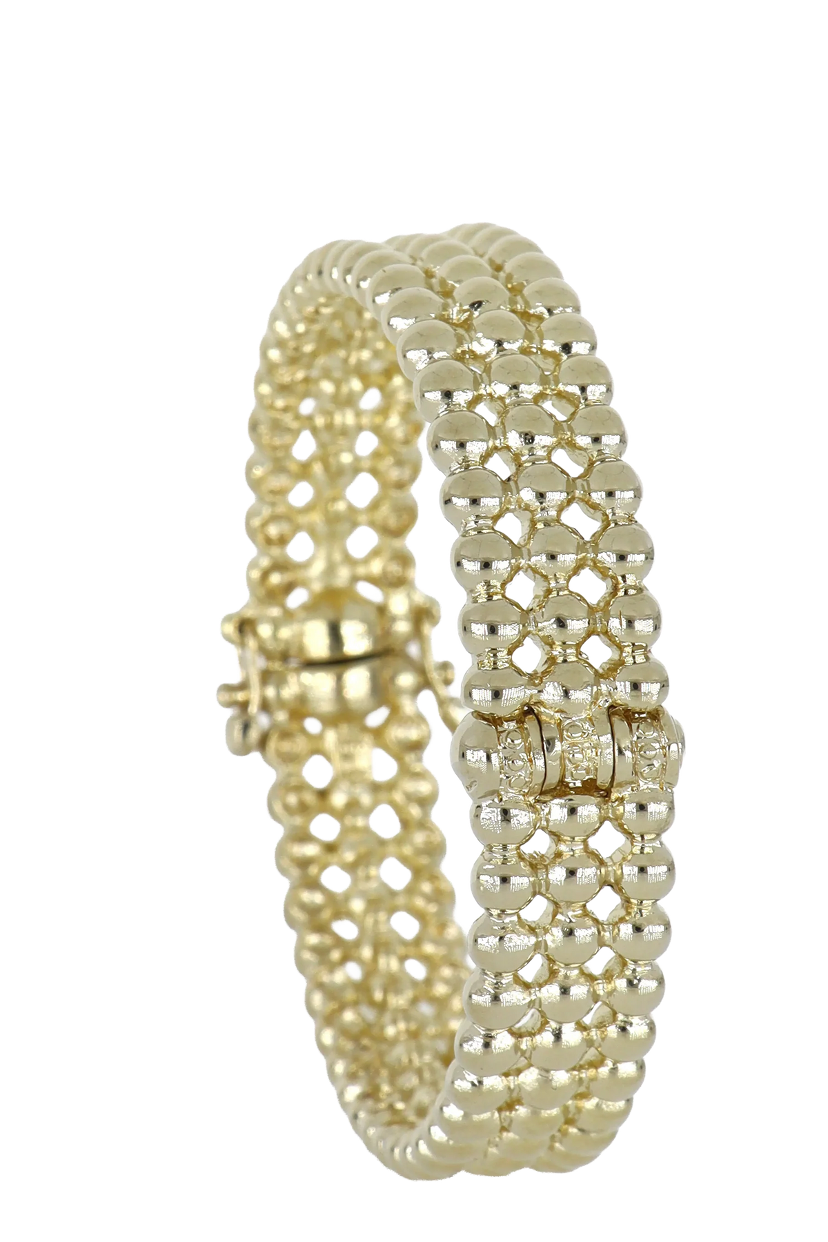 Beaded Collection 3 Row Bracelet 7"