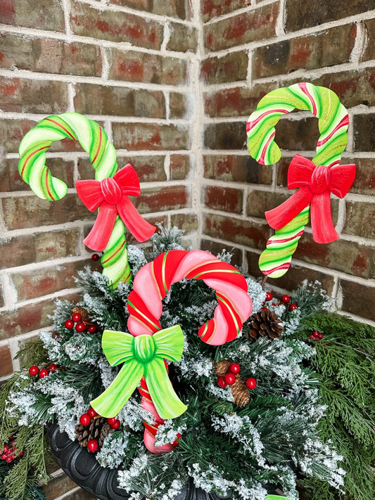 Candy Canes Merry & Bright w/Bows