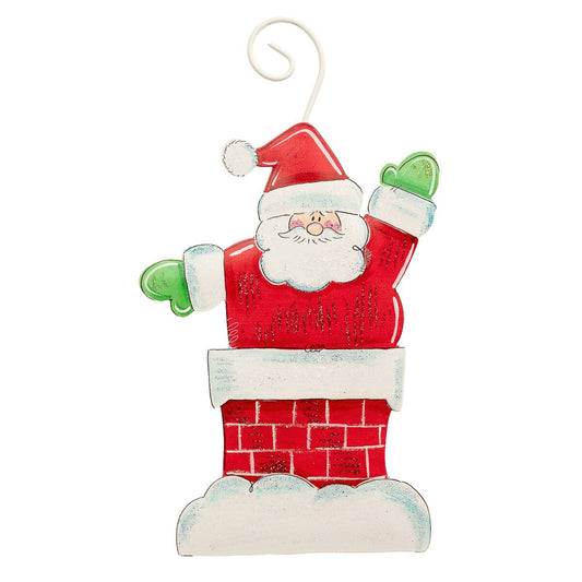 Chimney Santa Ornament