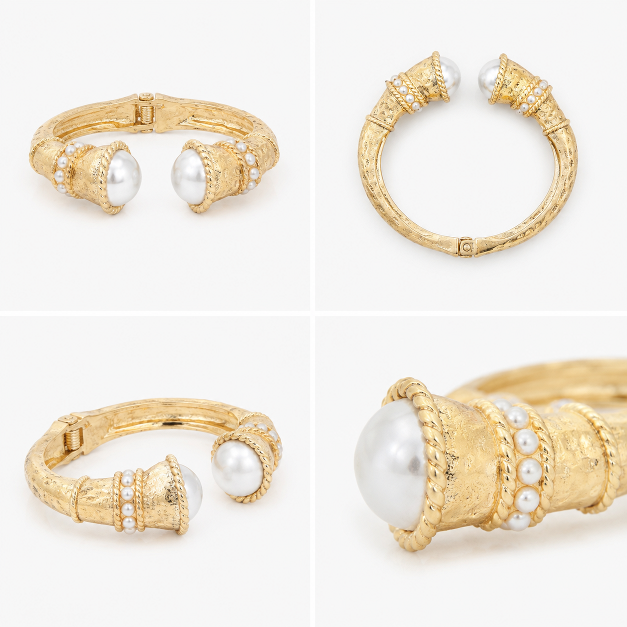 Pearl Heritage Hinge Cuff Bracelet