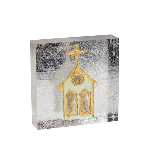 Acrylic Gold and Silver Plaques 3x3
