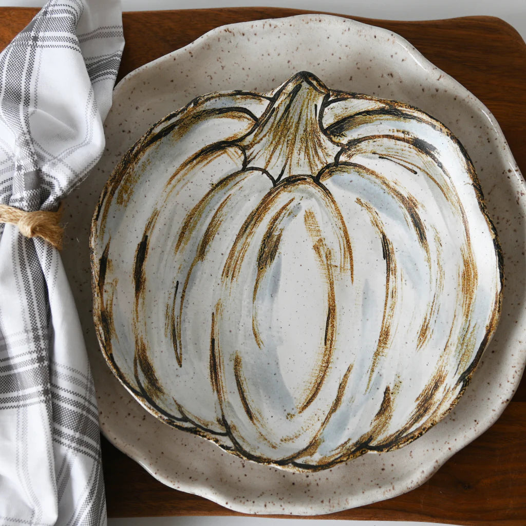 Etta B Wisteria Pumpkin Salad Plate