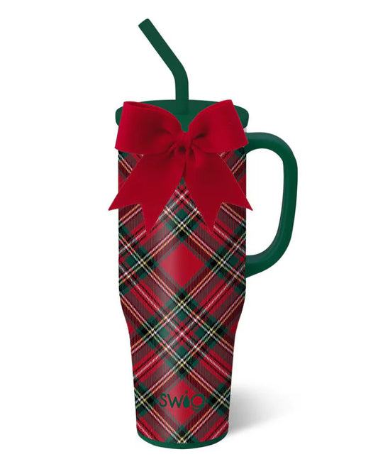 Swig Christmas Plaid 40 oz Mega Mug