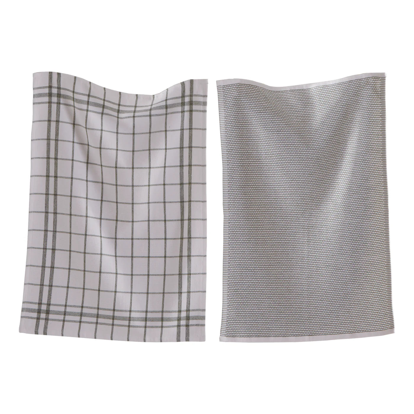 Tag Classic Terry Dishtowel Set Of 2-Black