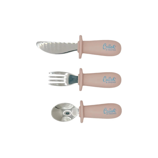 Silicone and Stainless Toddler Utensil Set
