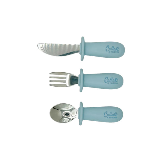 Silicone and Stainless Toddler Utensil Set