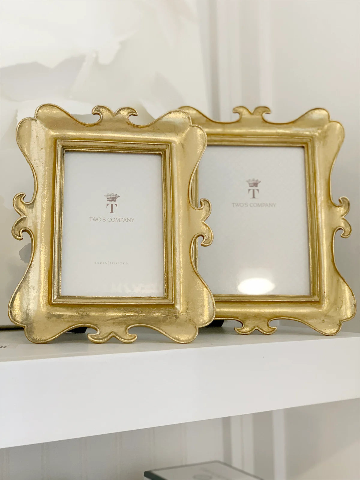Gold Leaf Brocante 4x6 photo frame