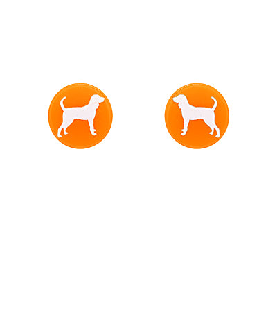 Orange Smokey Earrings