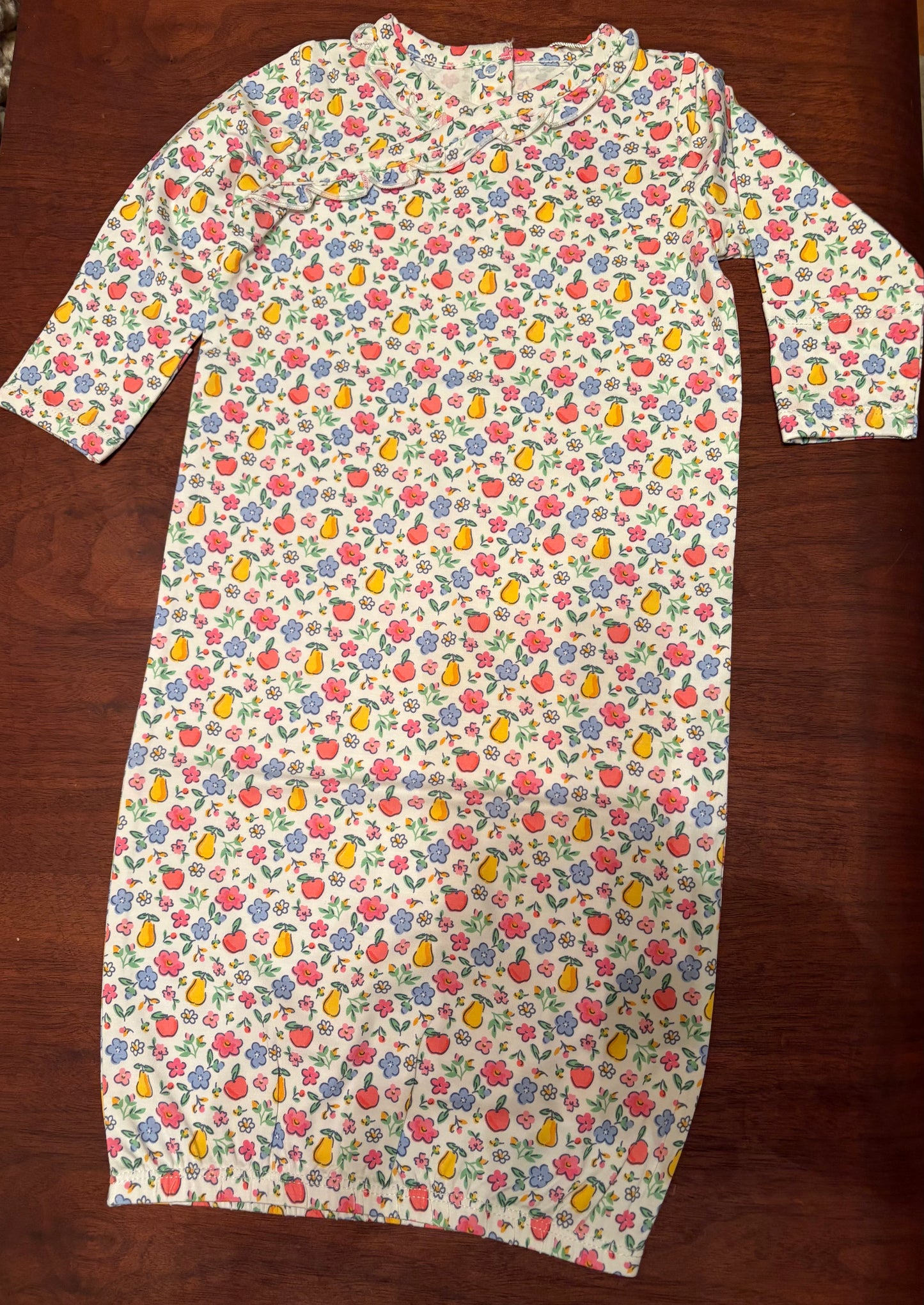 Fall Fruit Floral Kimono Gown 0-3 months