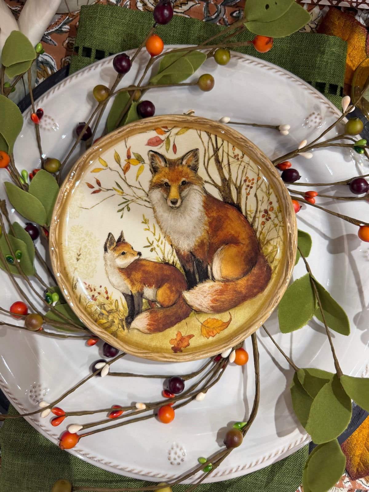 Fox Canape Plate