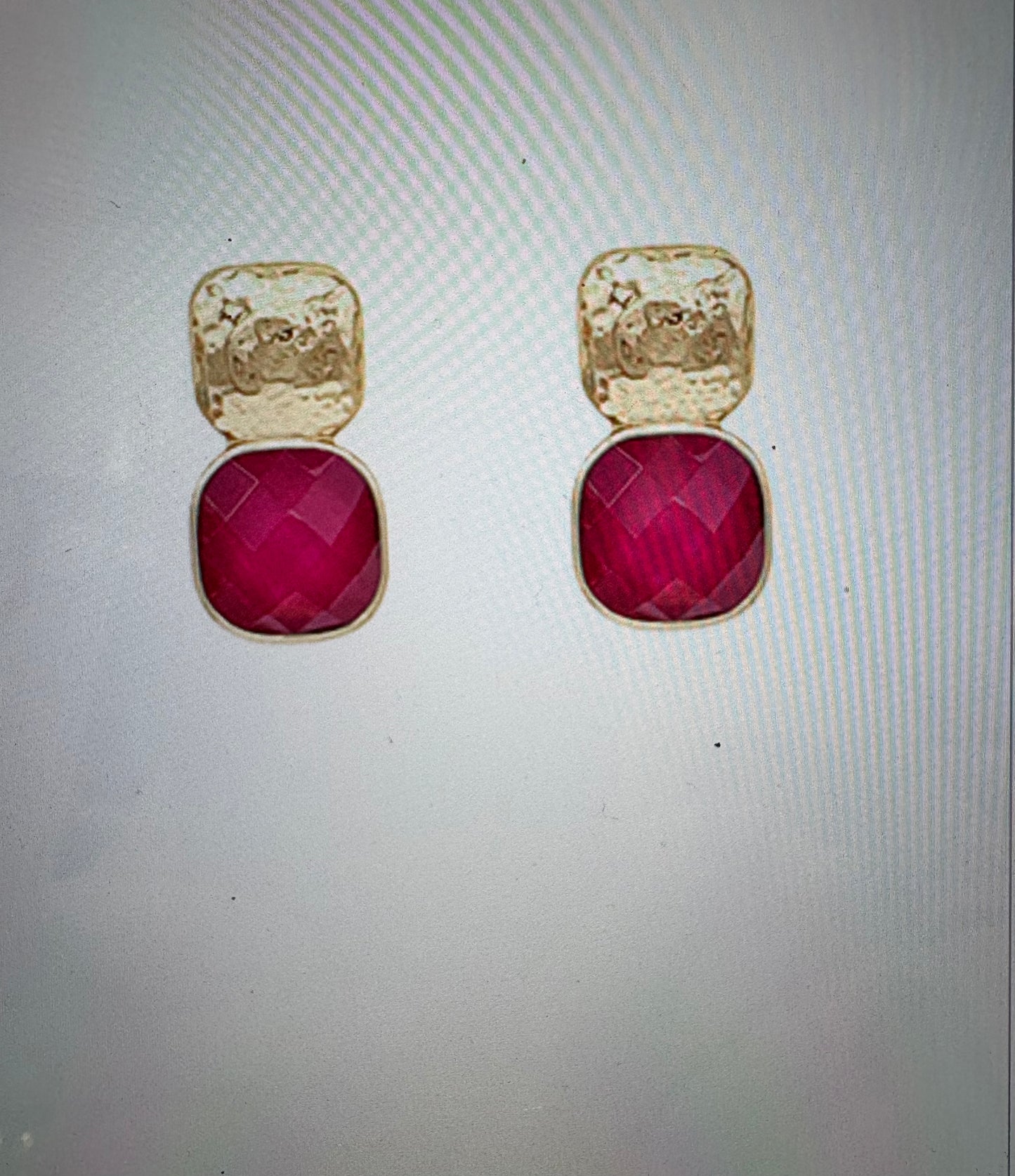 Jewel Tone and Gold  Earrings
