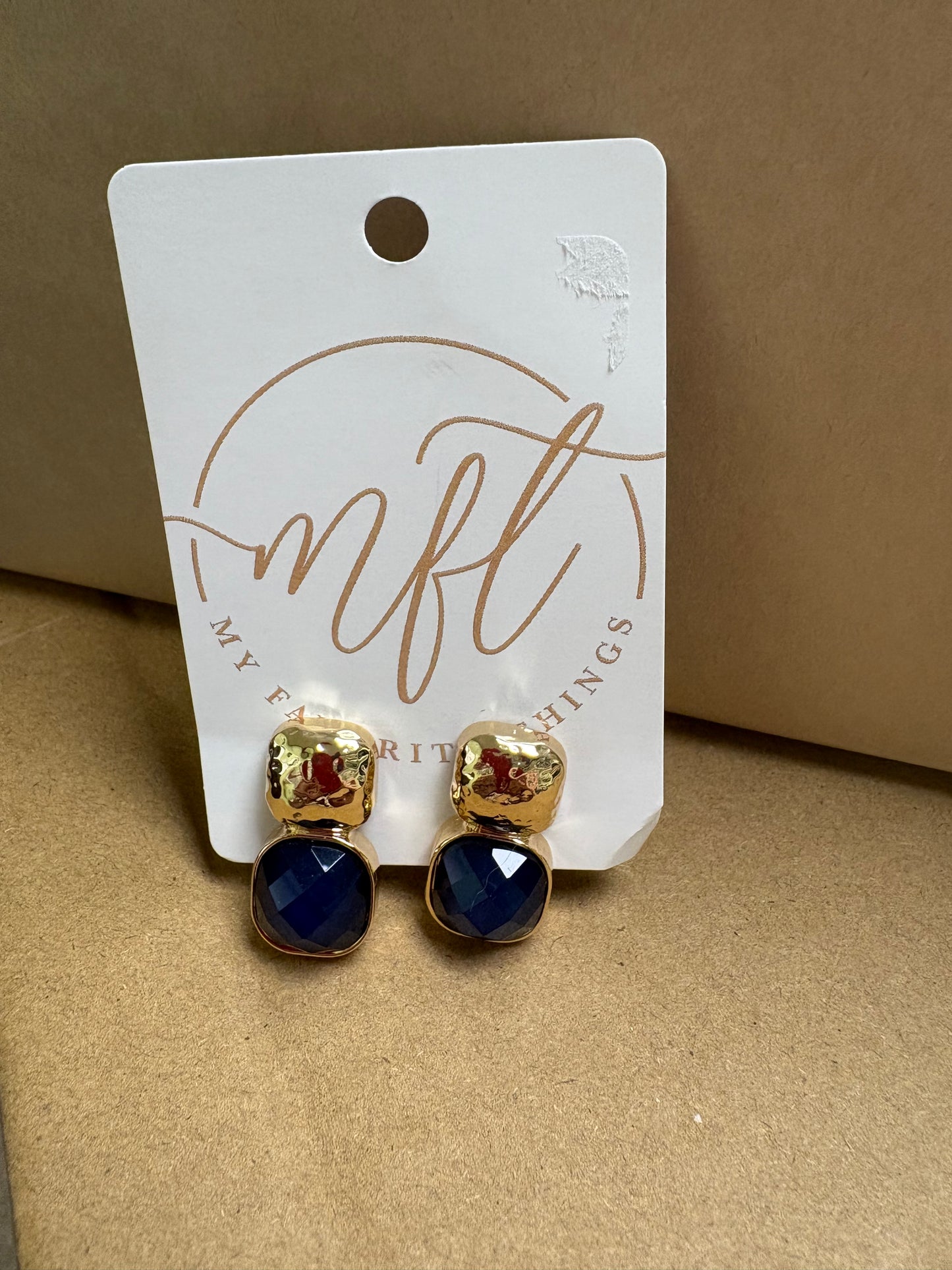 Jewel Tone and Gold  Earrings