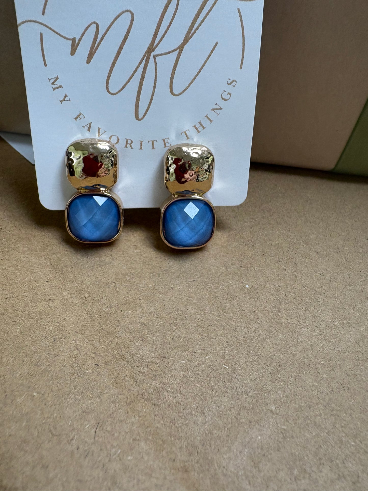 Jewel Tone and Gold  Earrings
