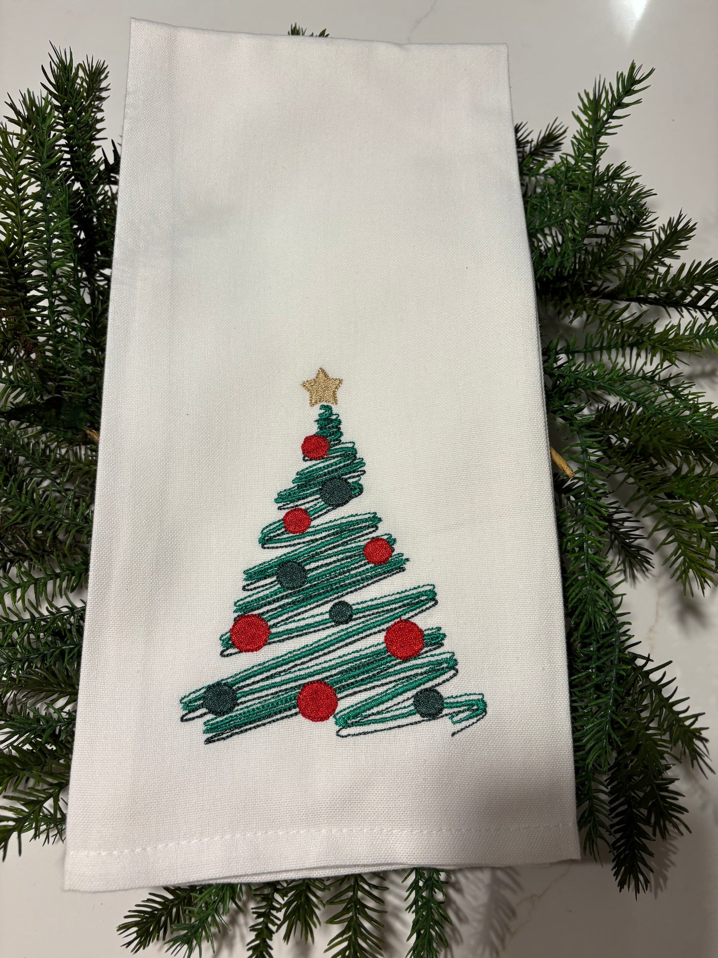 Contemporary Tree Tea Towel