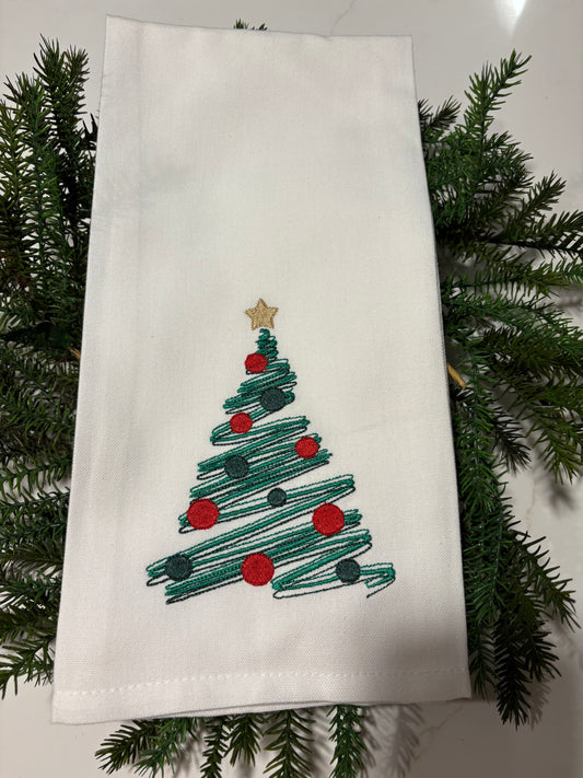 Contemporary Tree Tea Towel