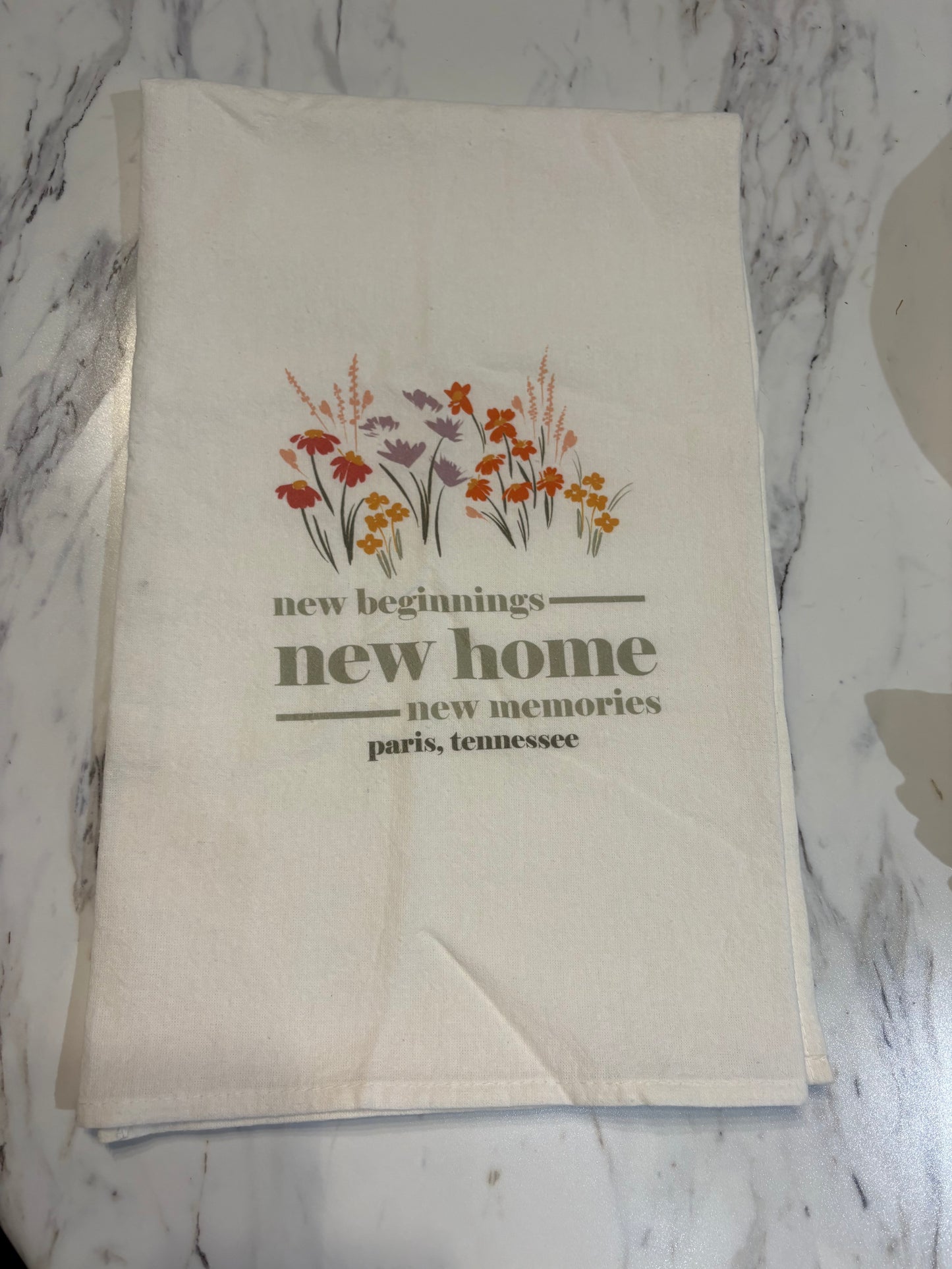 New Home Beginnings - Paris Tn Kitchen Towel