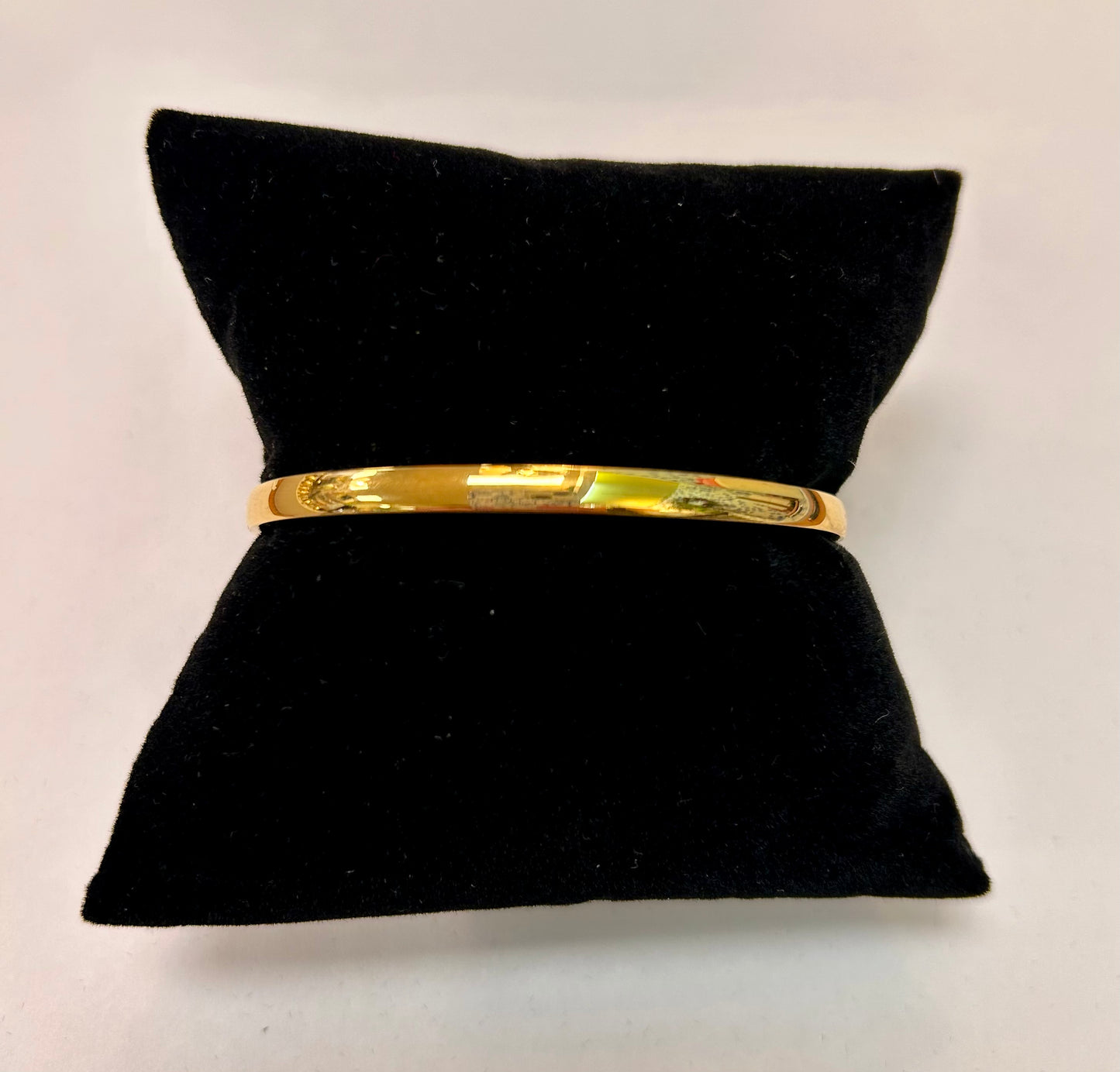 14K Gold Plated Thin Bangle Bracelet