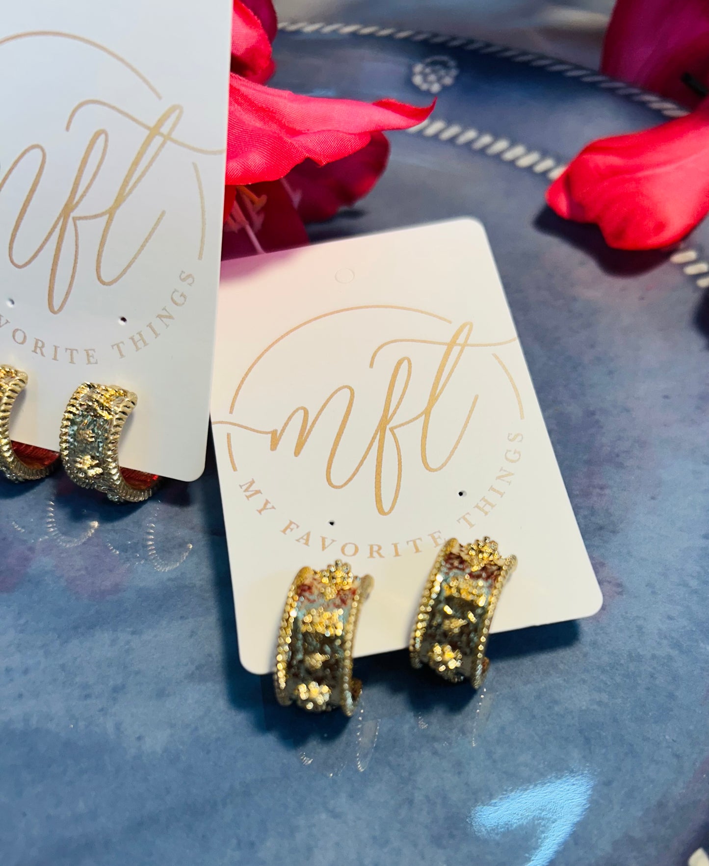 Golden Medallion Earrings