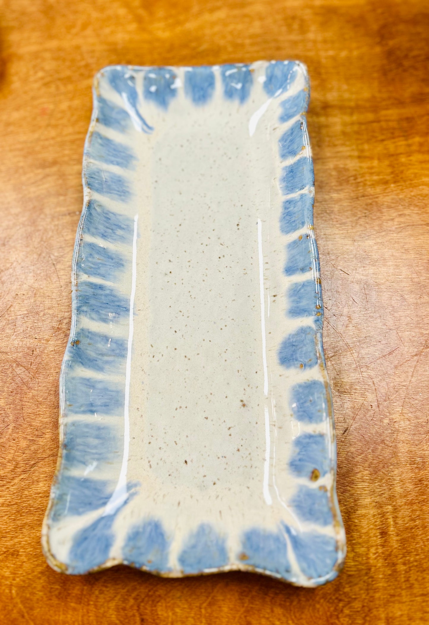 Appetizer Tray- Blue Willow