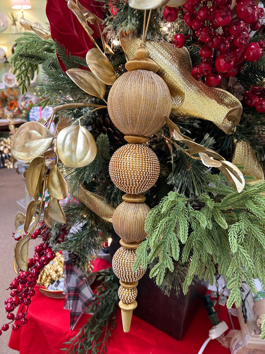 Large Gold Drop Ornament
