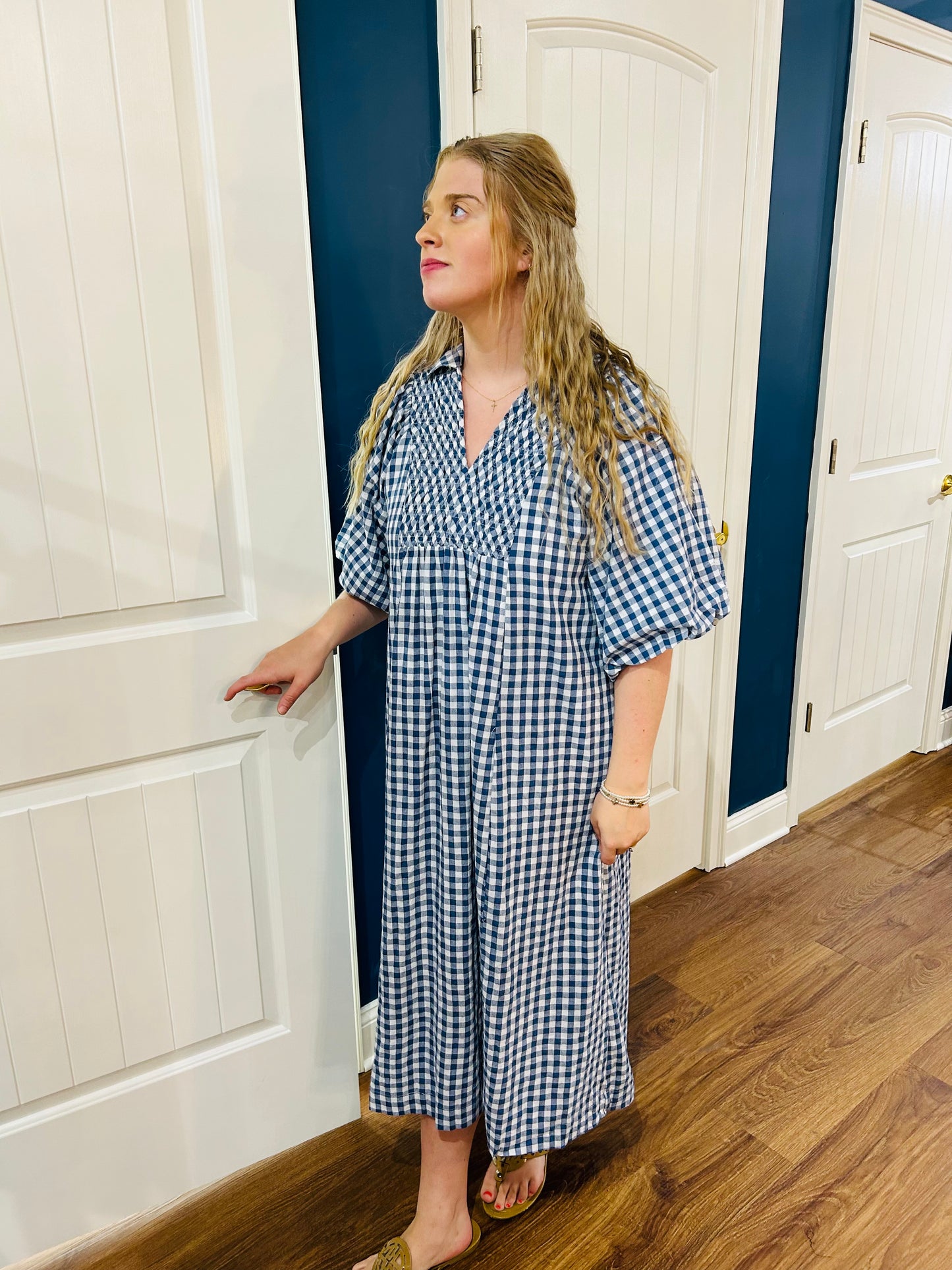Blue Beauty Midi Dress