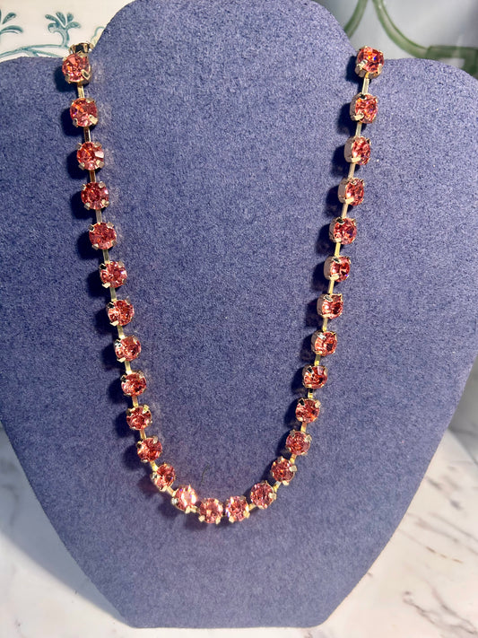 Rose Crystal Magnetic Necklace