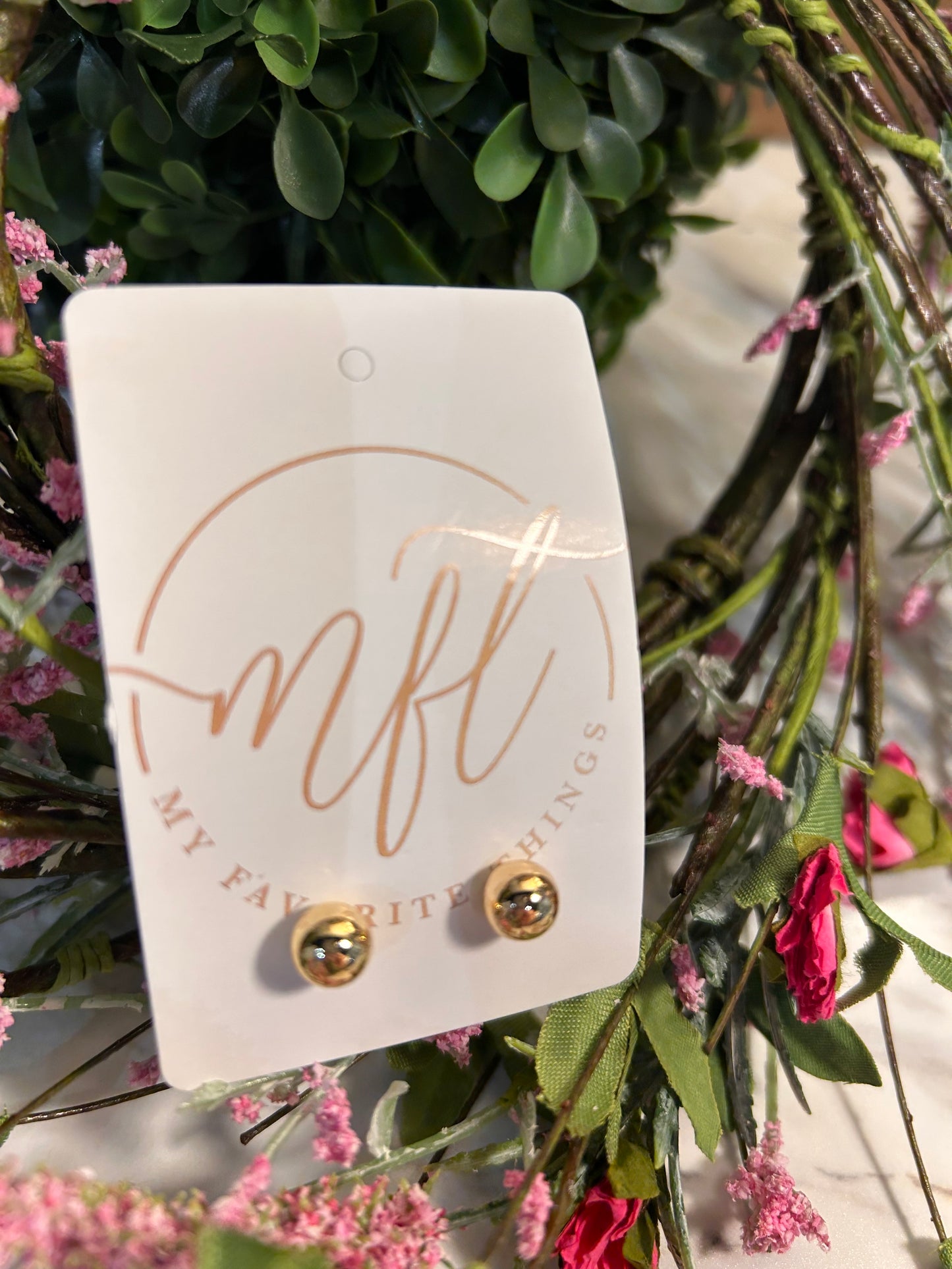 Small Gold Stud Earrings