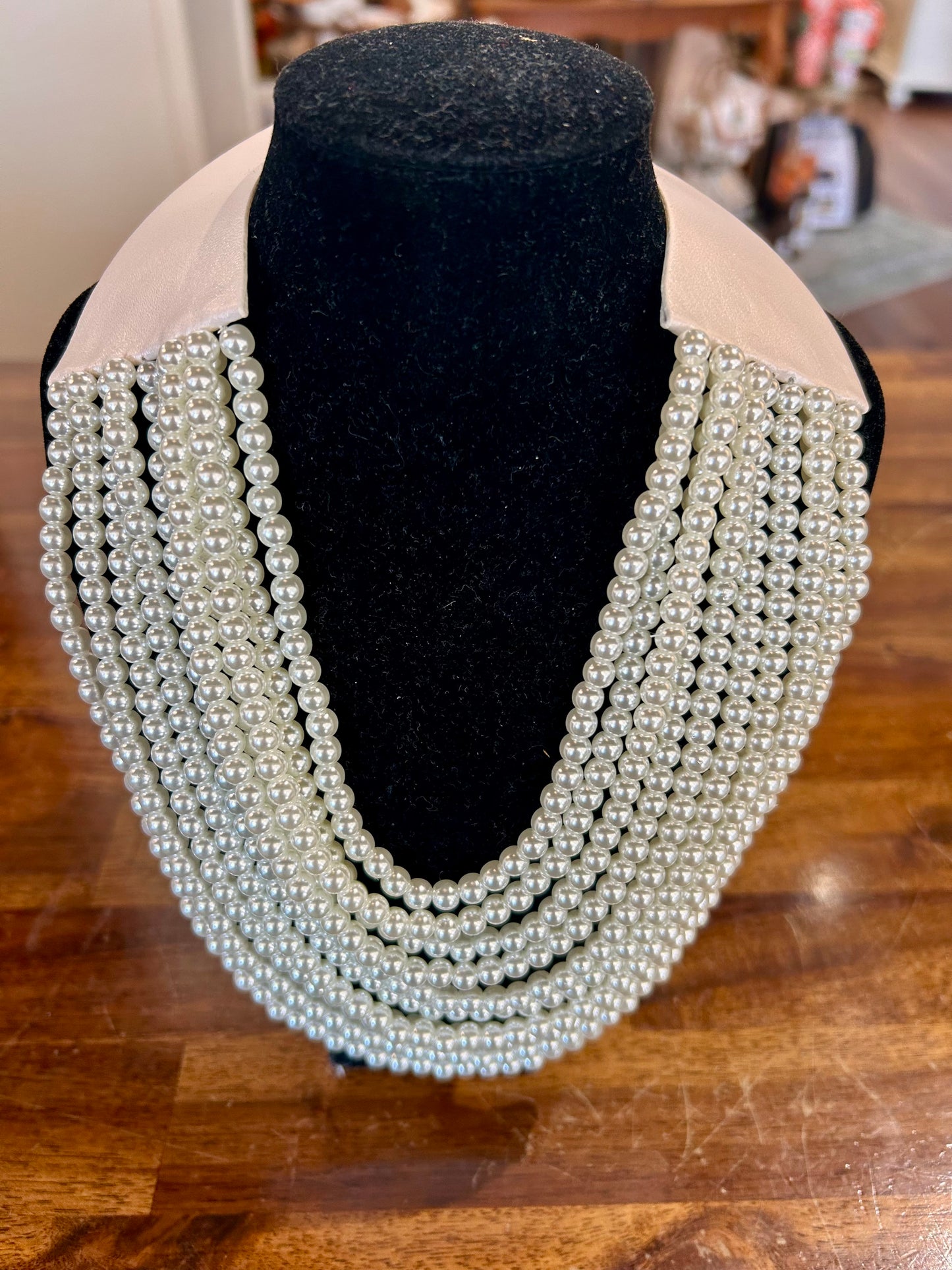 Multi-Strand Pearl Magnetic Necklace
