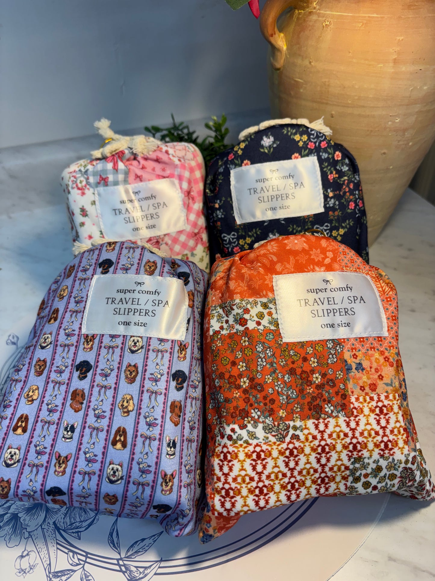 Simply Southern Travel/Spa Slippers