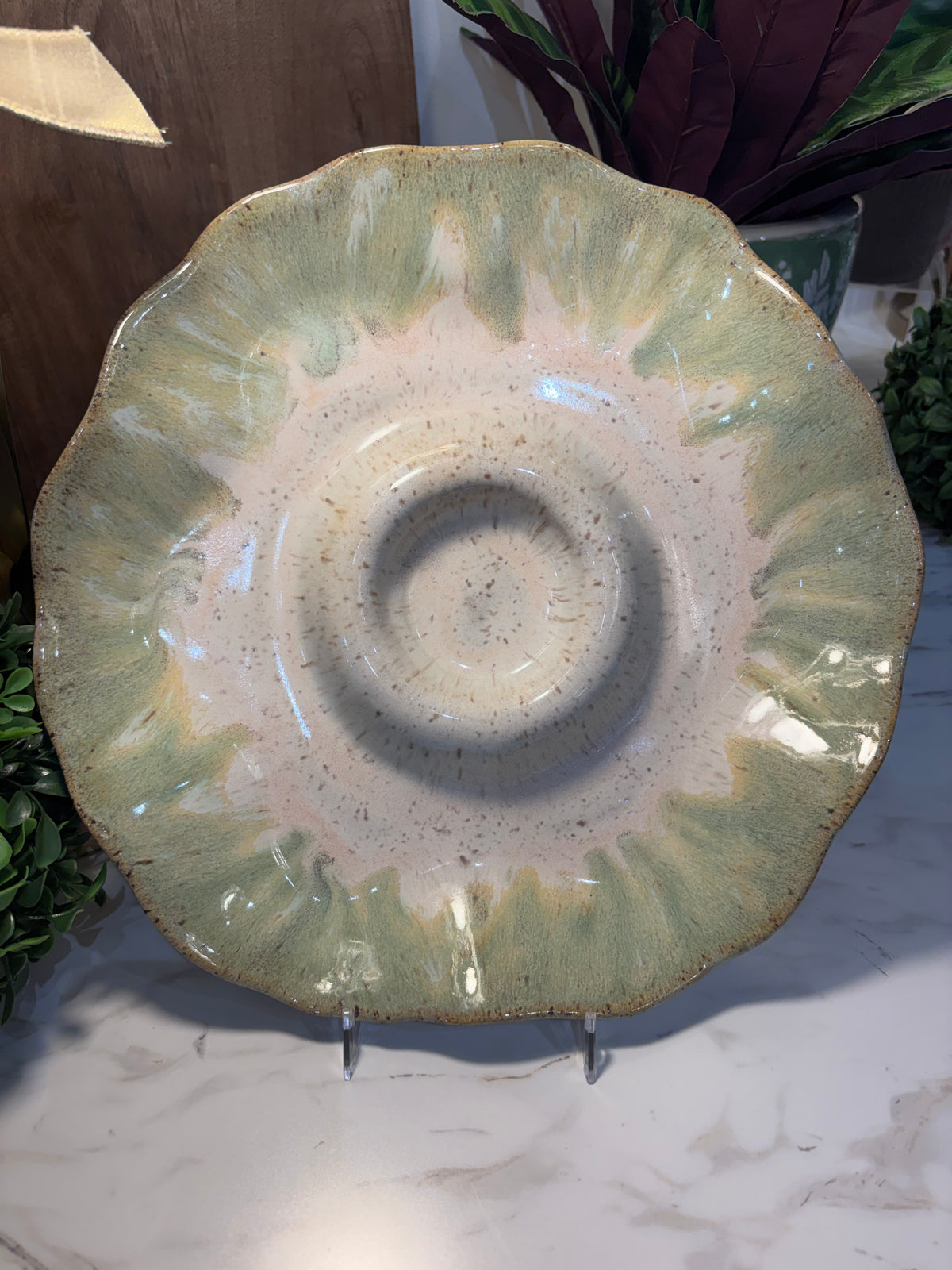 Etta B Hors d'oeuvre Server Dish Matcha Latte