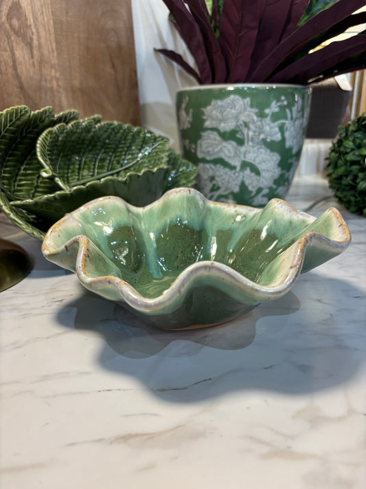 Etta B Poppy Bowl Matcha Leaf