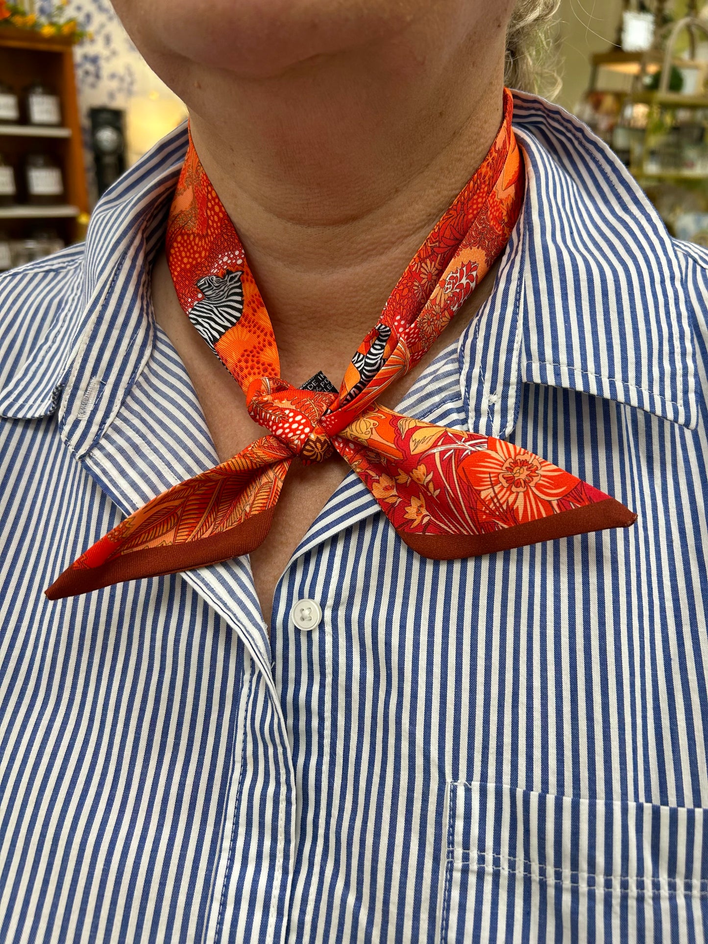 Burnt Orange Neck Tie Scarf