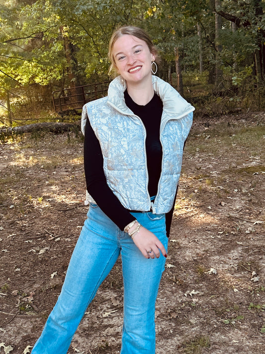 Camo White Vest