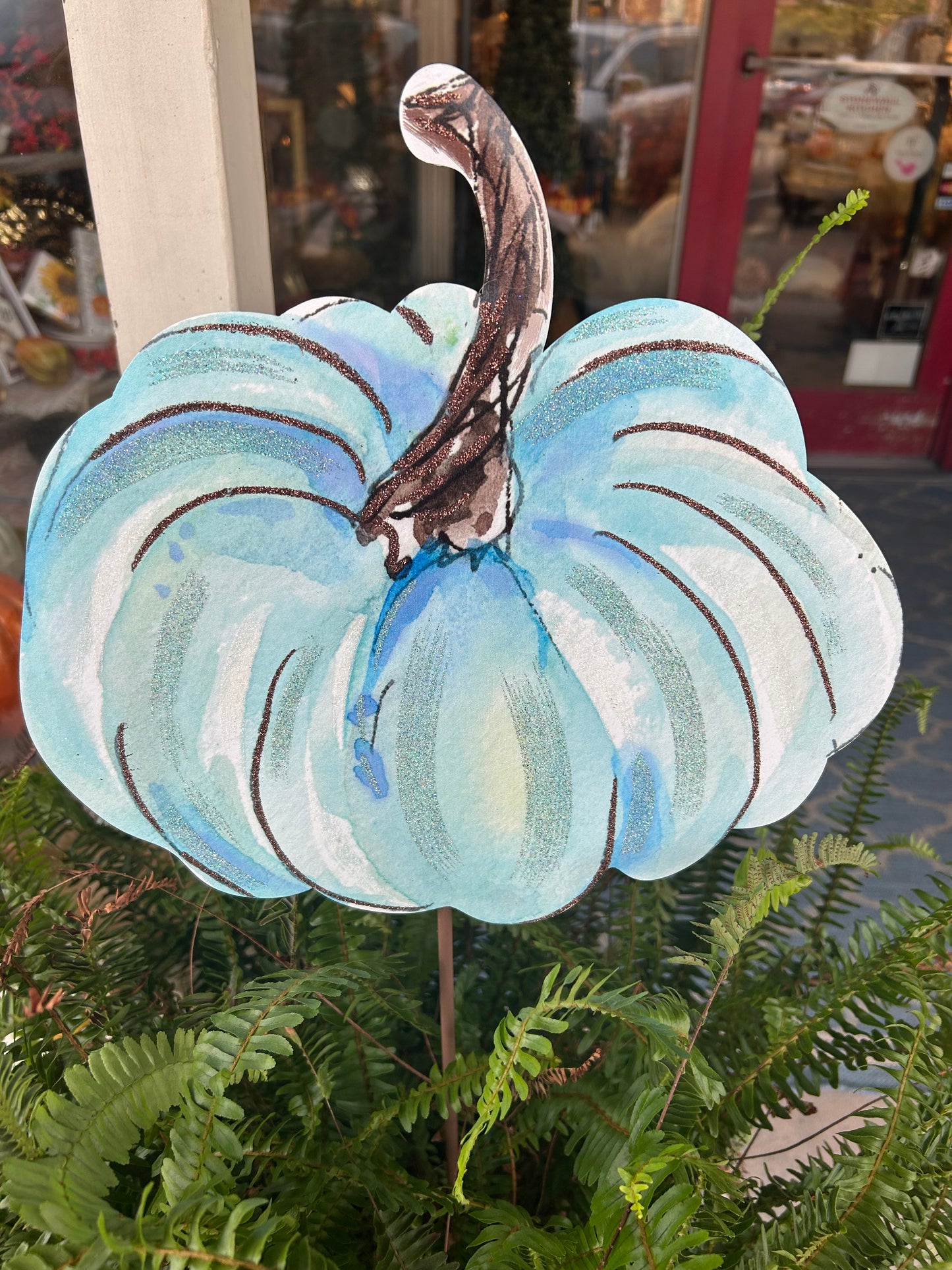 Blue and White Pumpkins