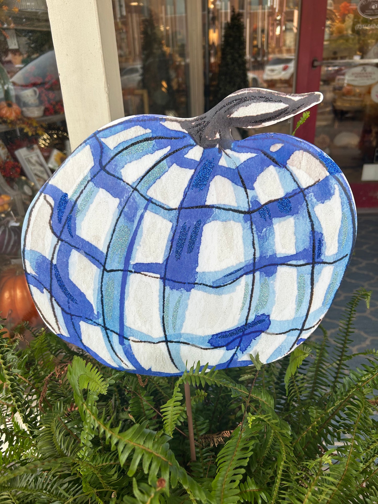 Blue and White Pumpkins