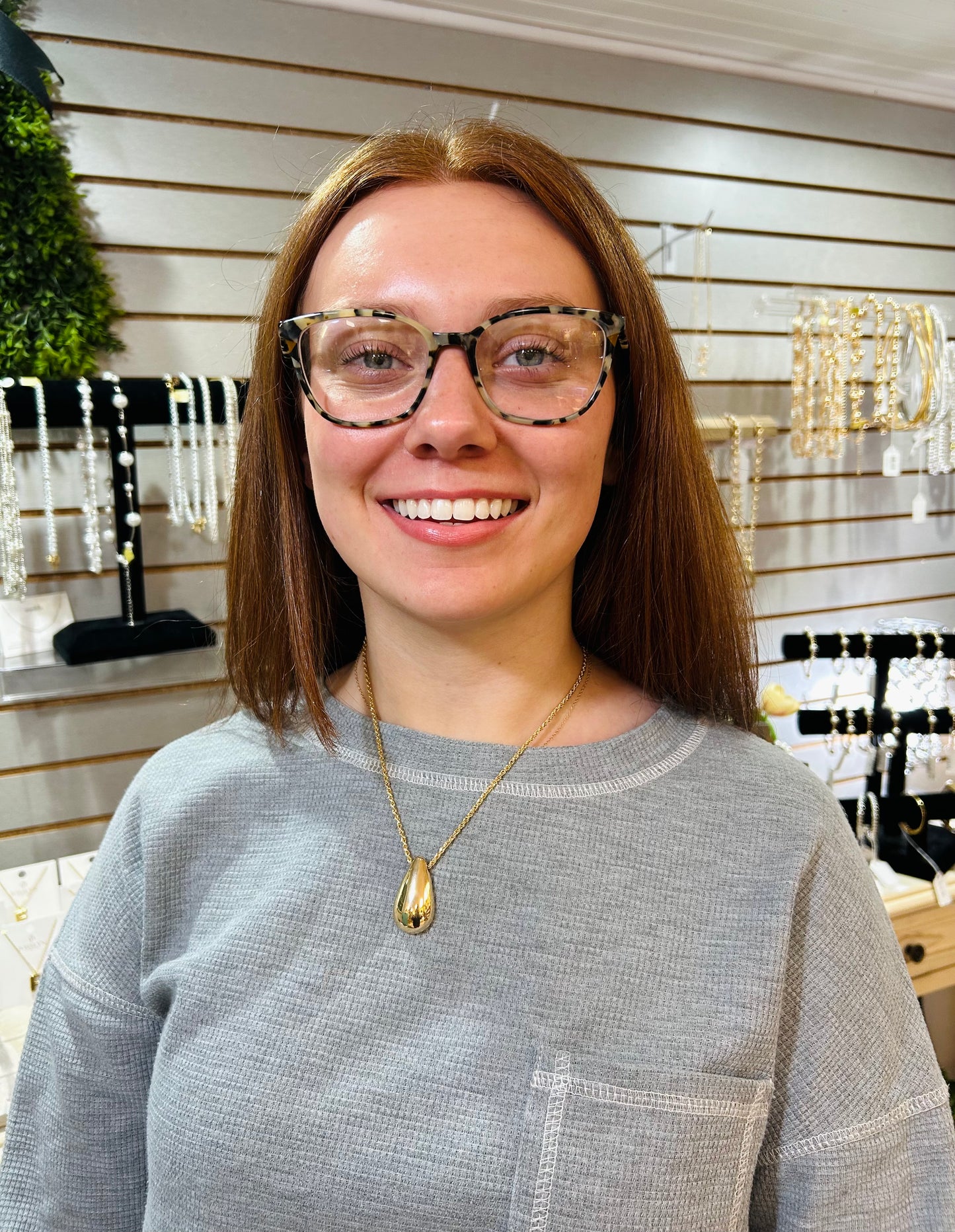 Gold Drop Necklace