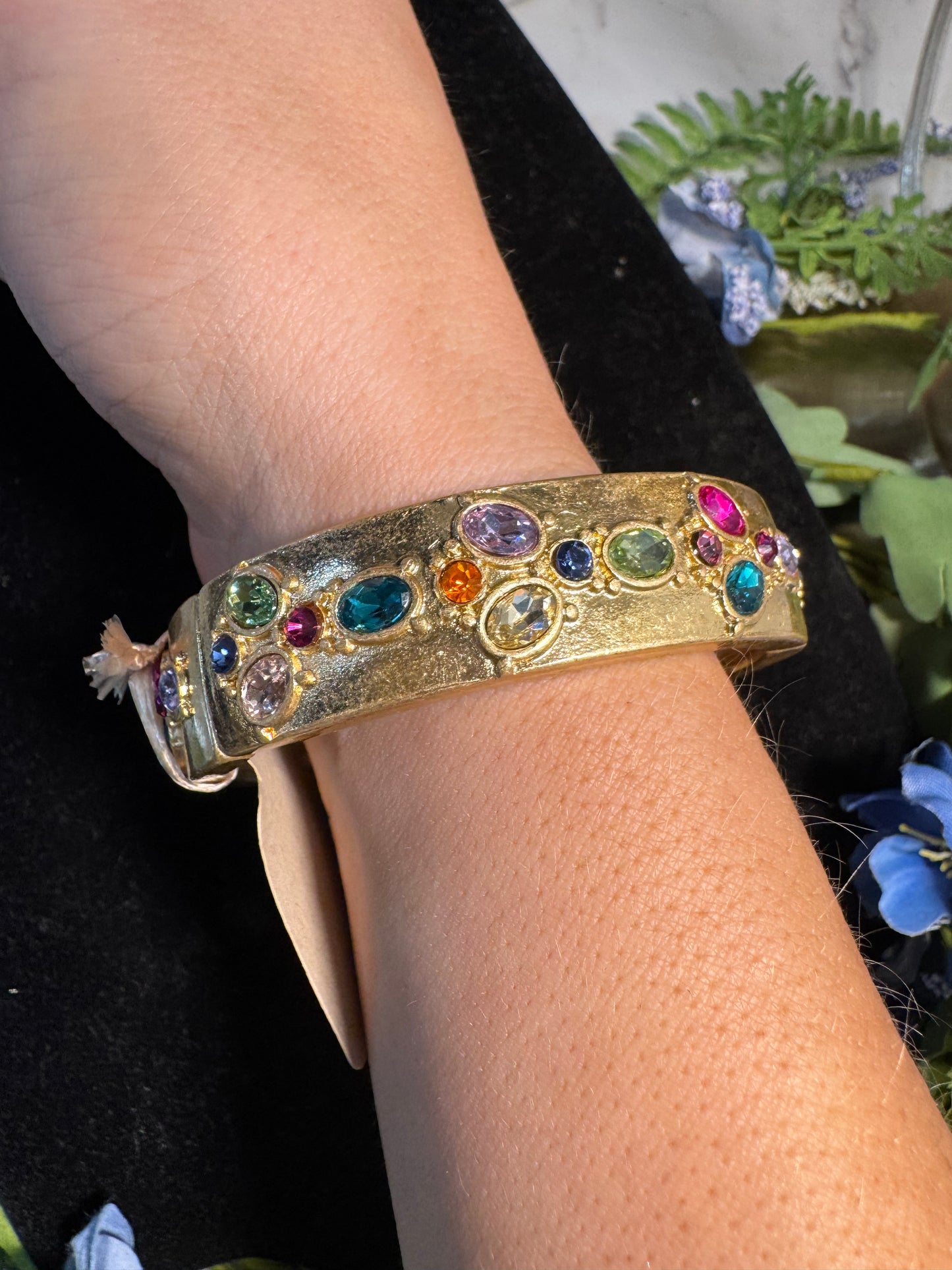 Jewel Box Gold Cuff Bracelet