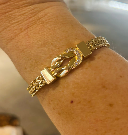 Magnetic Infinity Gold Bracelet