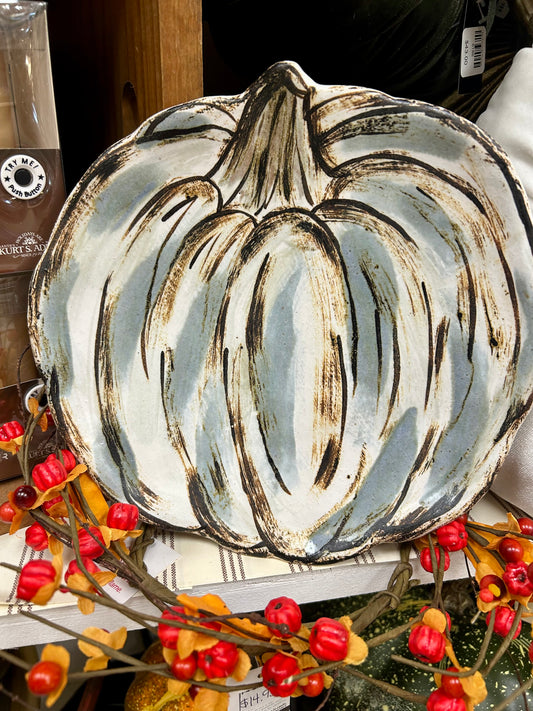 Etta B Wisteria Pumpkin Salad Plate