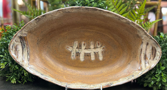 Etta B Football Platter