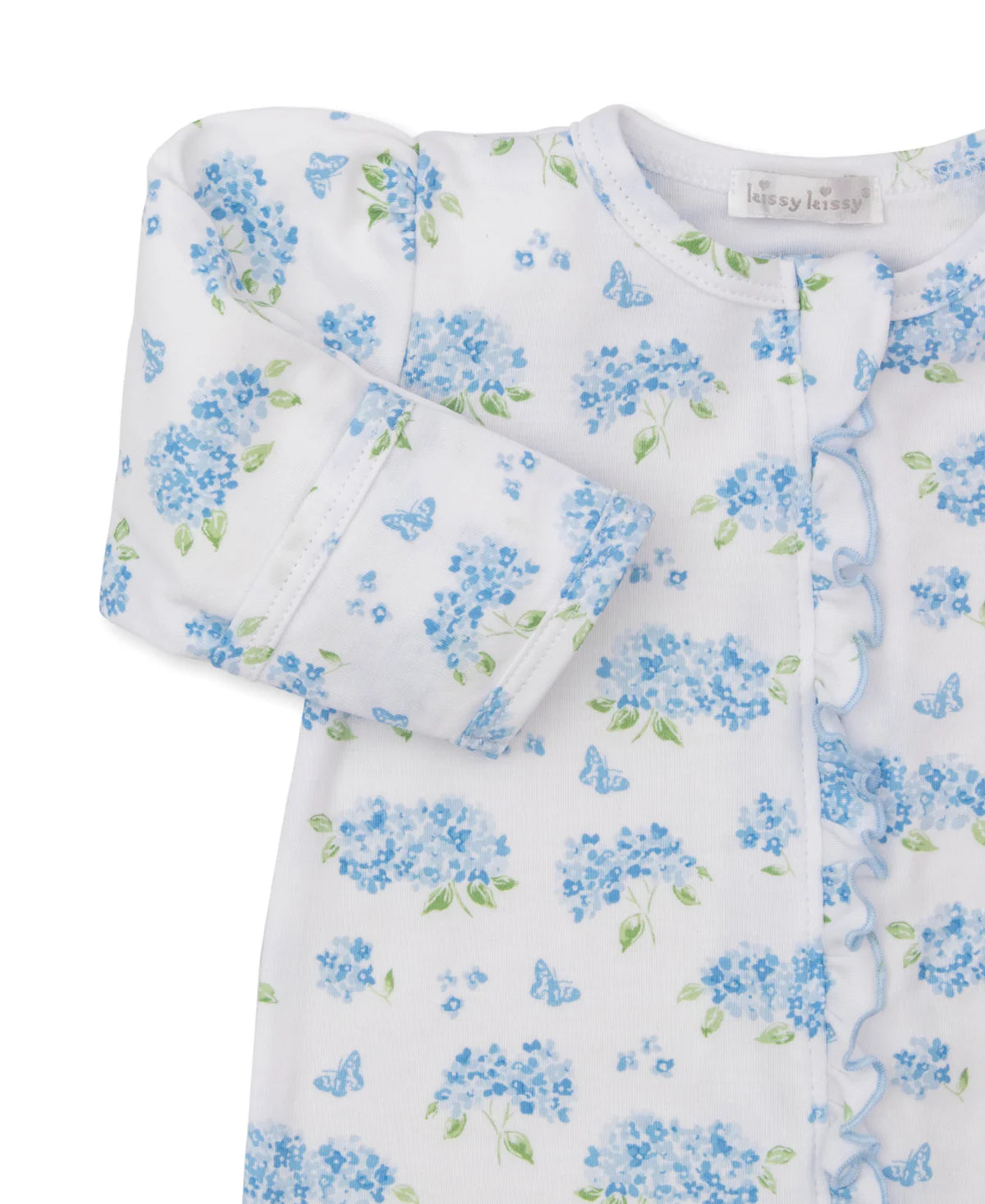 Kissy Kissy Footie w/Zip Light Blue