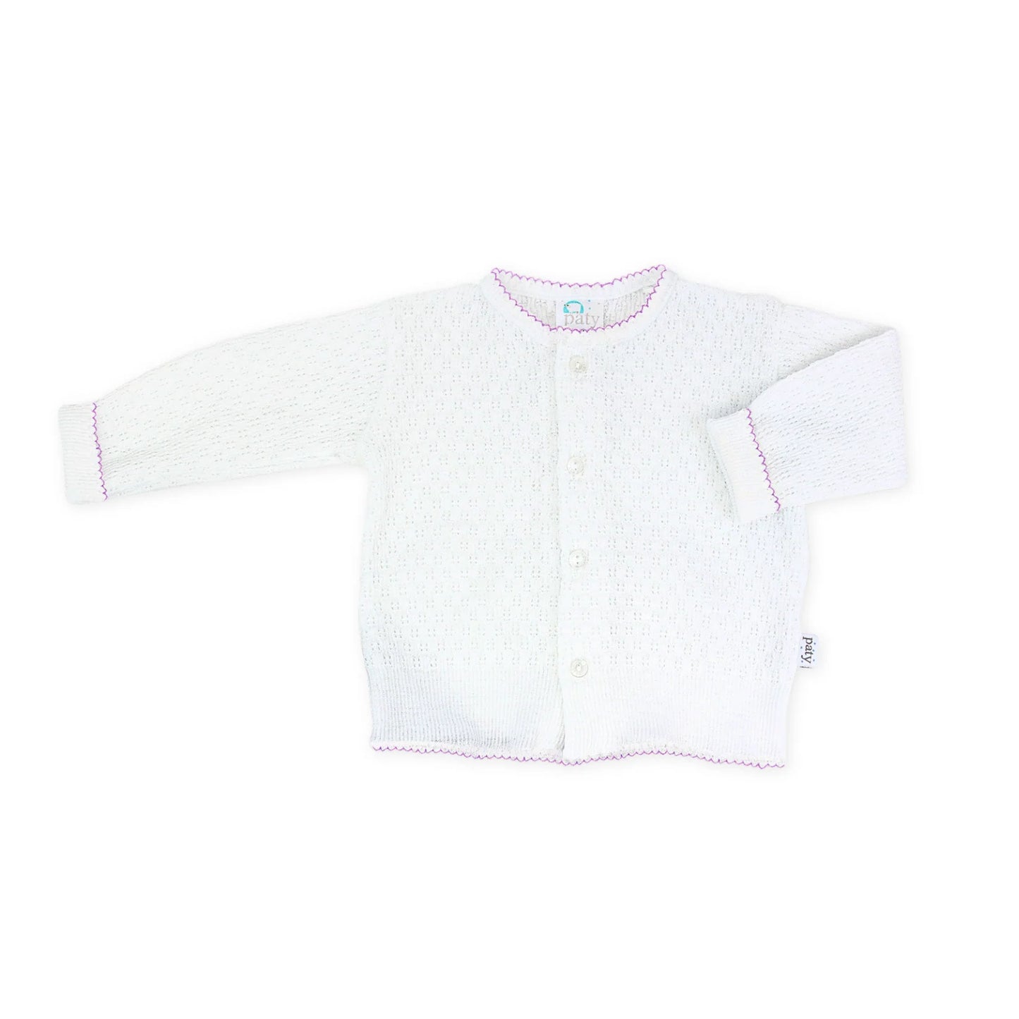 Paty Knit Cardigan Lavender - 3 mos