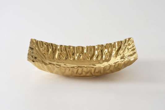 Pampa Bay Rectangular Centerpiece - Gold