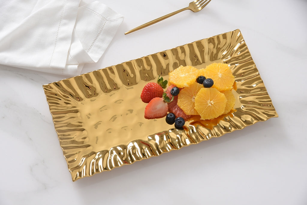 Pampa Bay Ruffled Rectangular Tray