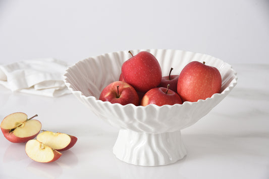 Mascali Bianca Large Footed Bowl
