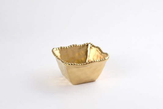 Pampa Bay Square Snack Bowl - Gold
