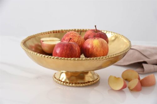 Pampa Bay Footed Bowl - Gold